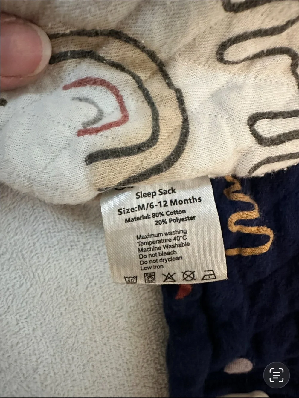 A lot of 6 infant sleep sacks